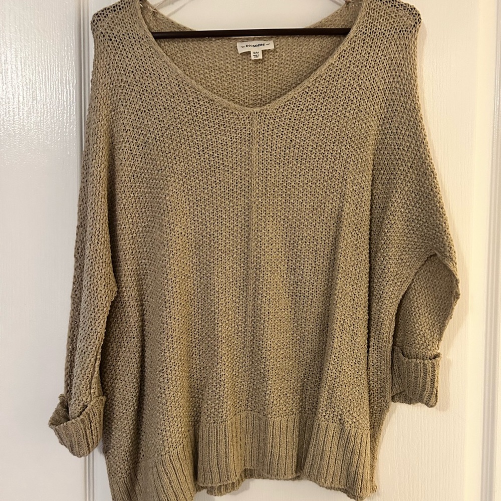 NWOT eesome Oversized Oatmeal Knit Sweater